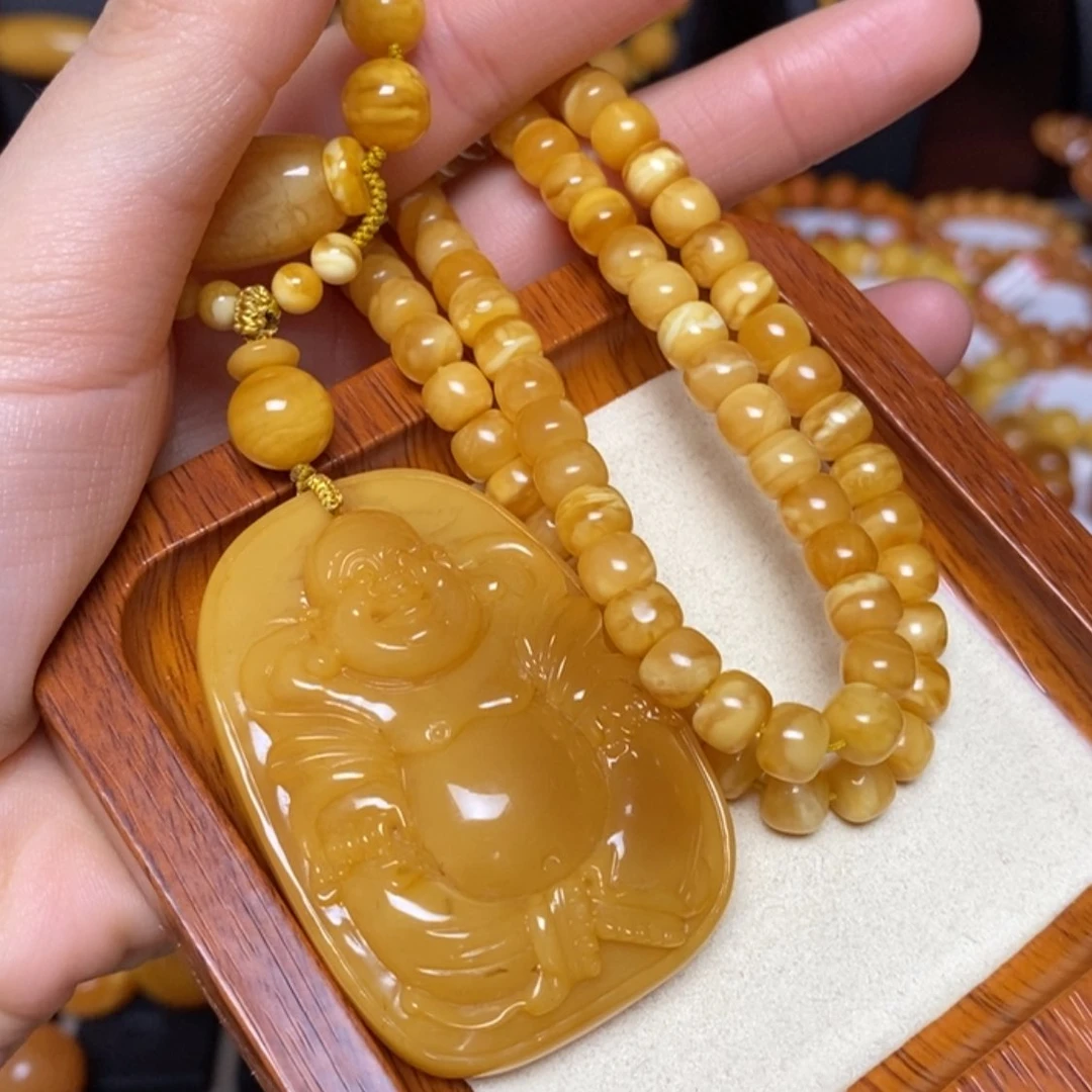 【闪购商品】蜜蜡颈饰未镶嵌项链