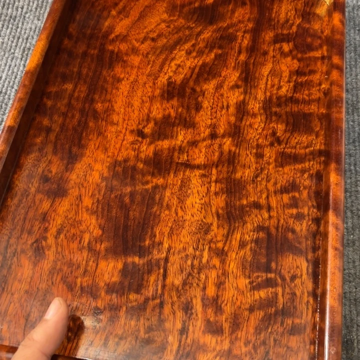 深***艇木缅甸花梨超大托盘