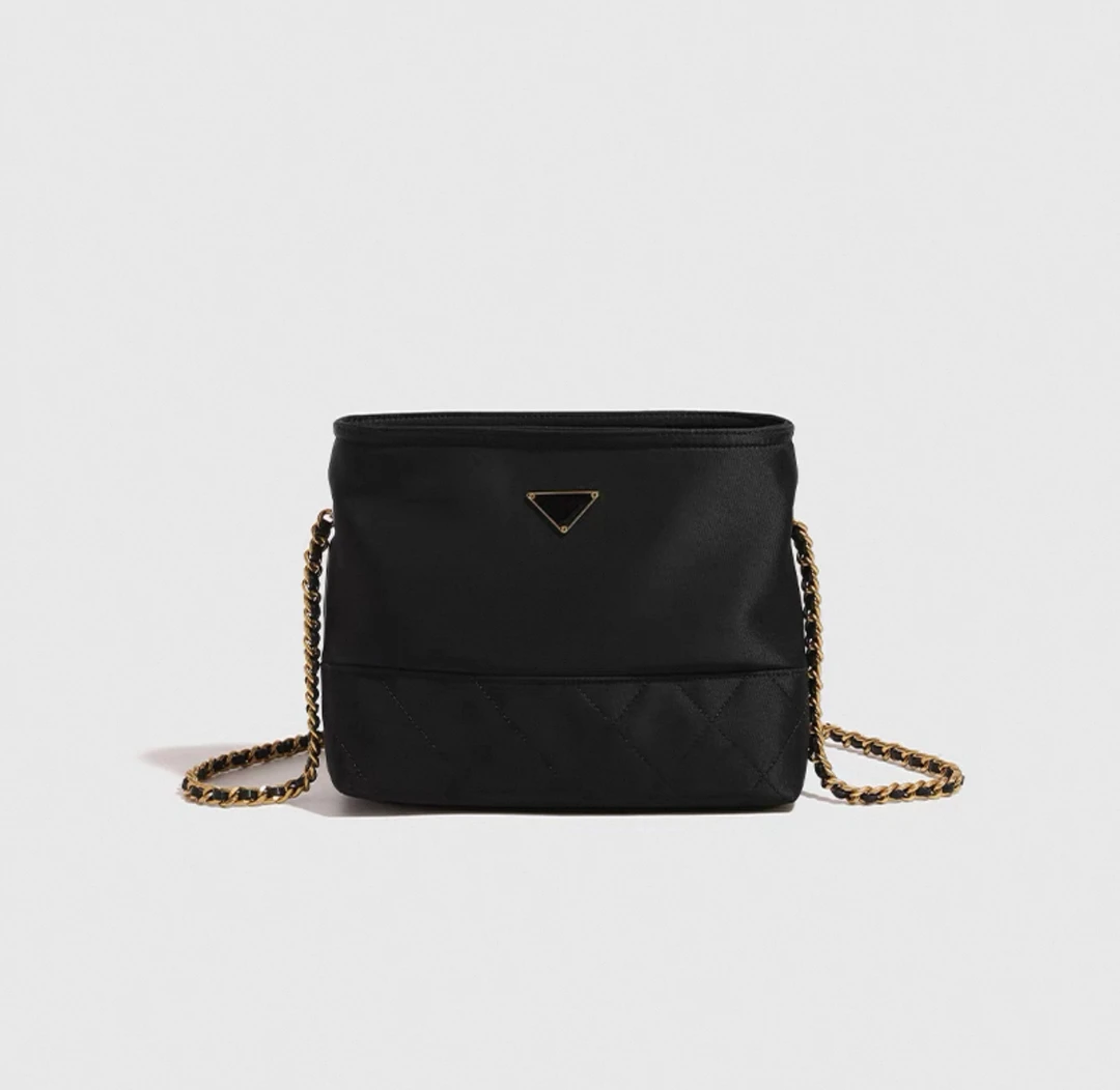 潮流简约小众菱格绣线流浪包链条包单肩斜挎女包