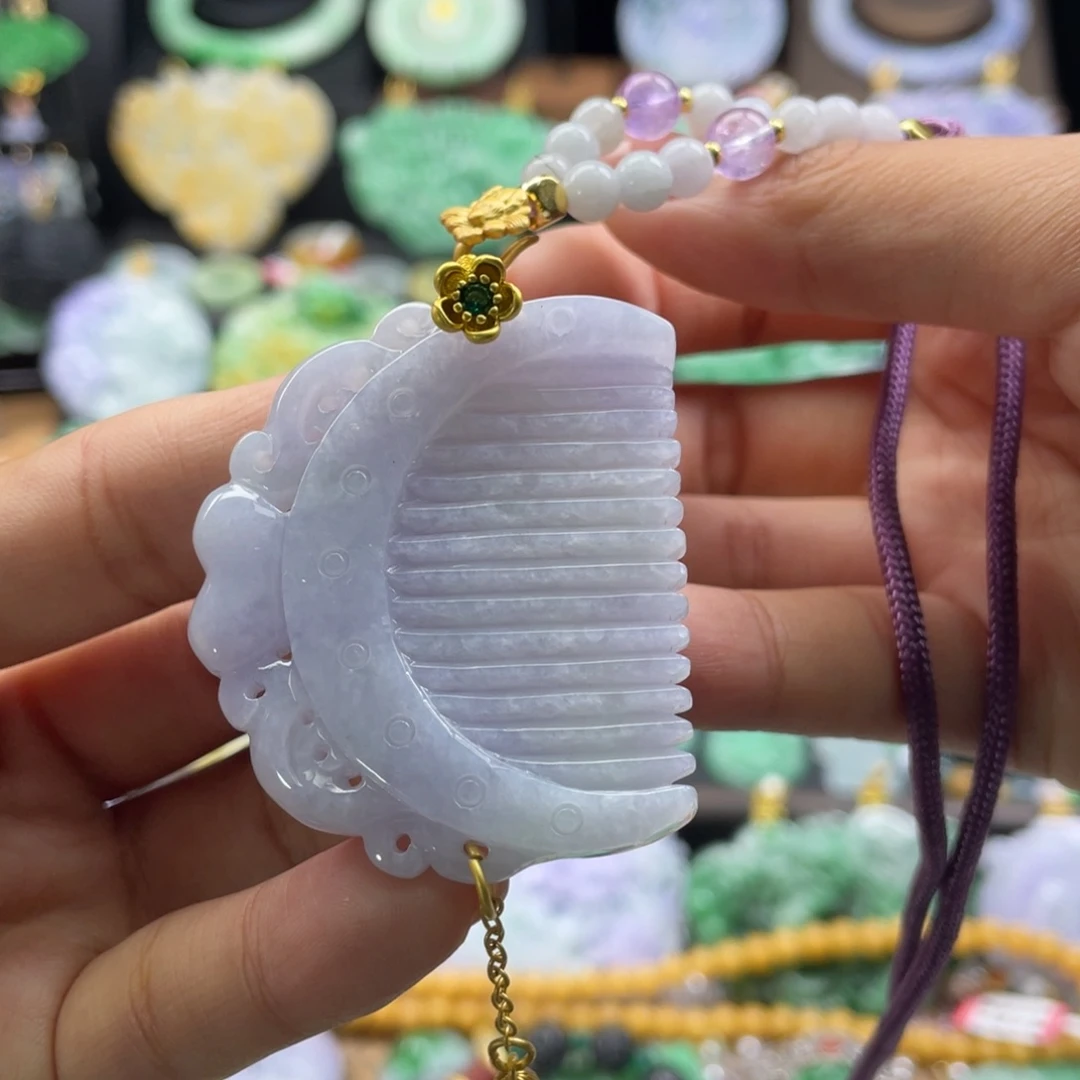 翡翠未镶嵌颈饰代编织