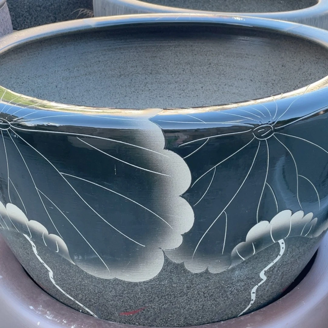 缸墨绿荷73✖️52圆口