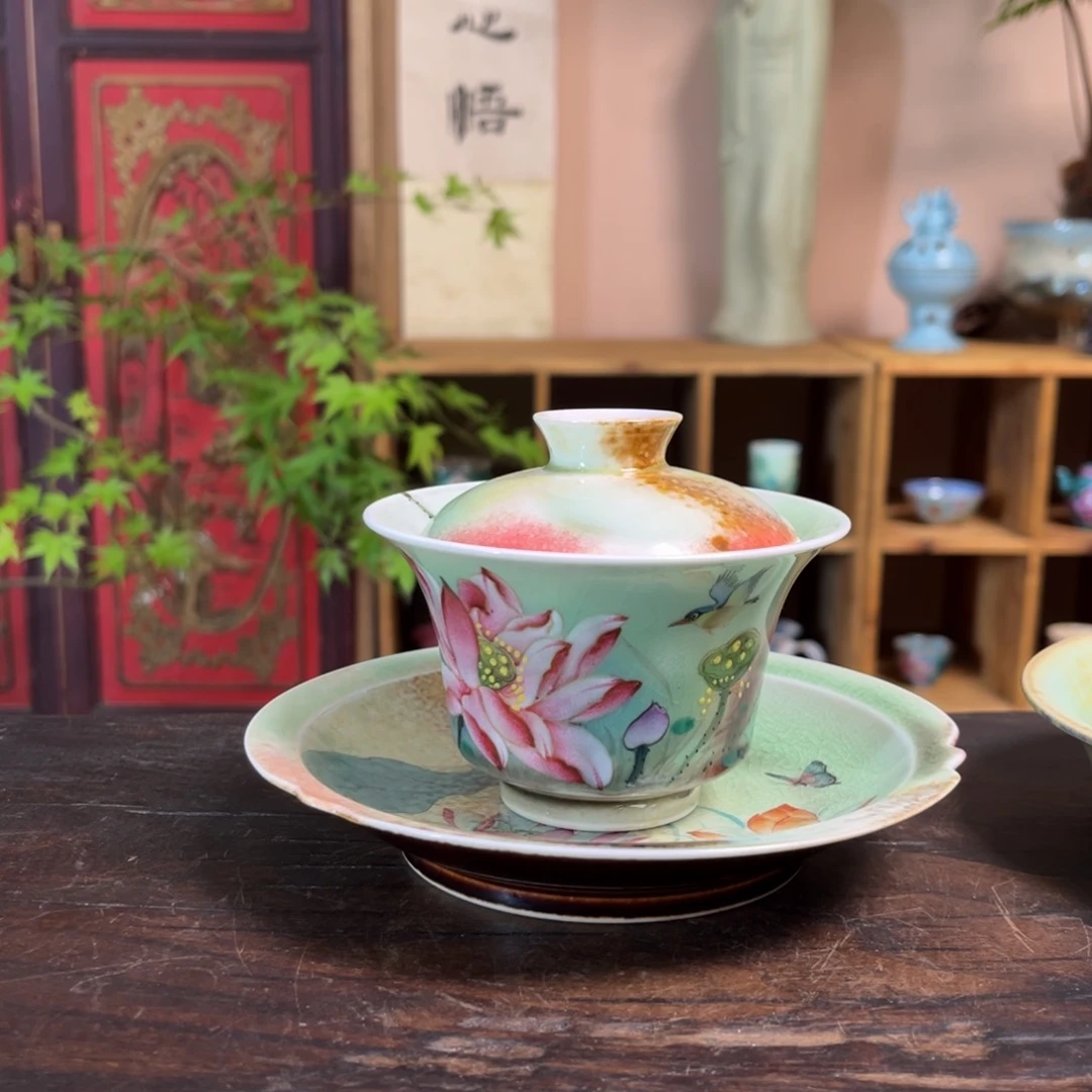 等***茶柴烧手工手绘陶瓷