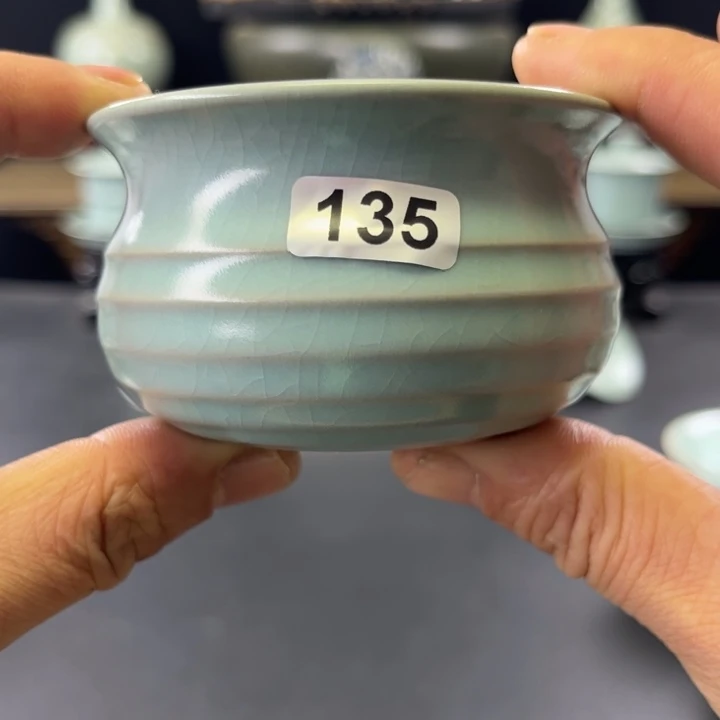 杯仿古釉汝官窑弦纹杯135号