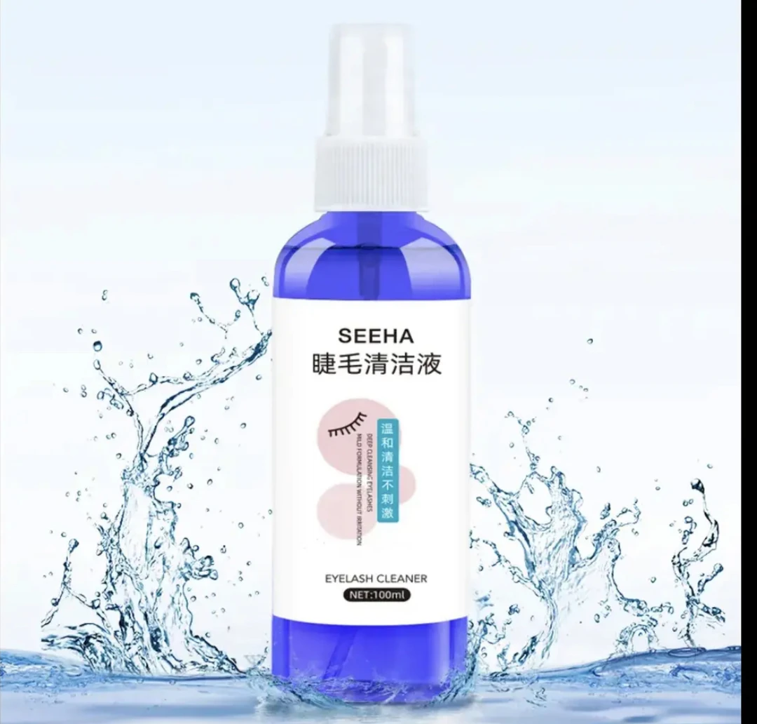 美甲 100ML睫毛清洁液 美睫专用去油脂、去灰清洁液