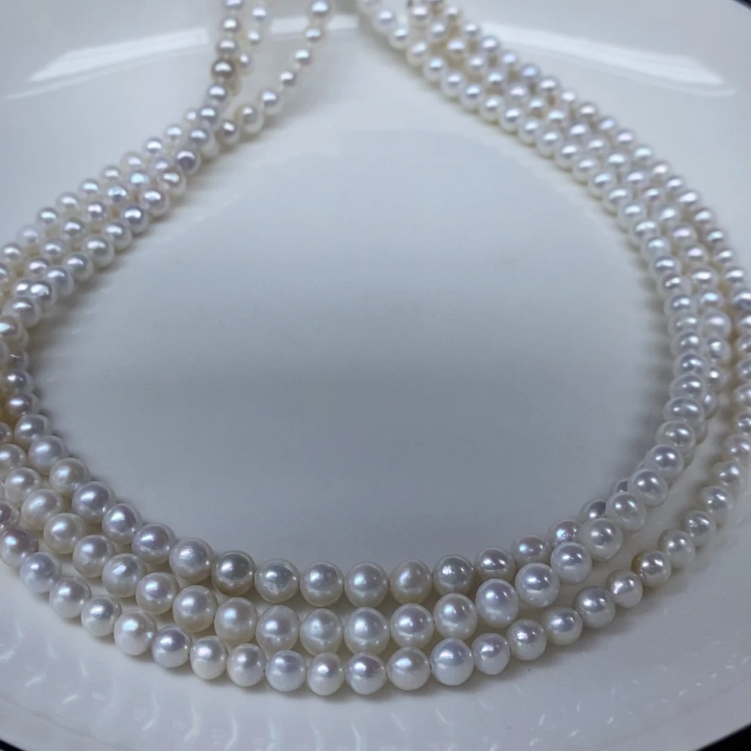颈饰淡水珍珠未镶嵌发3条