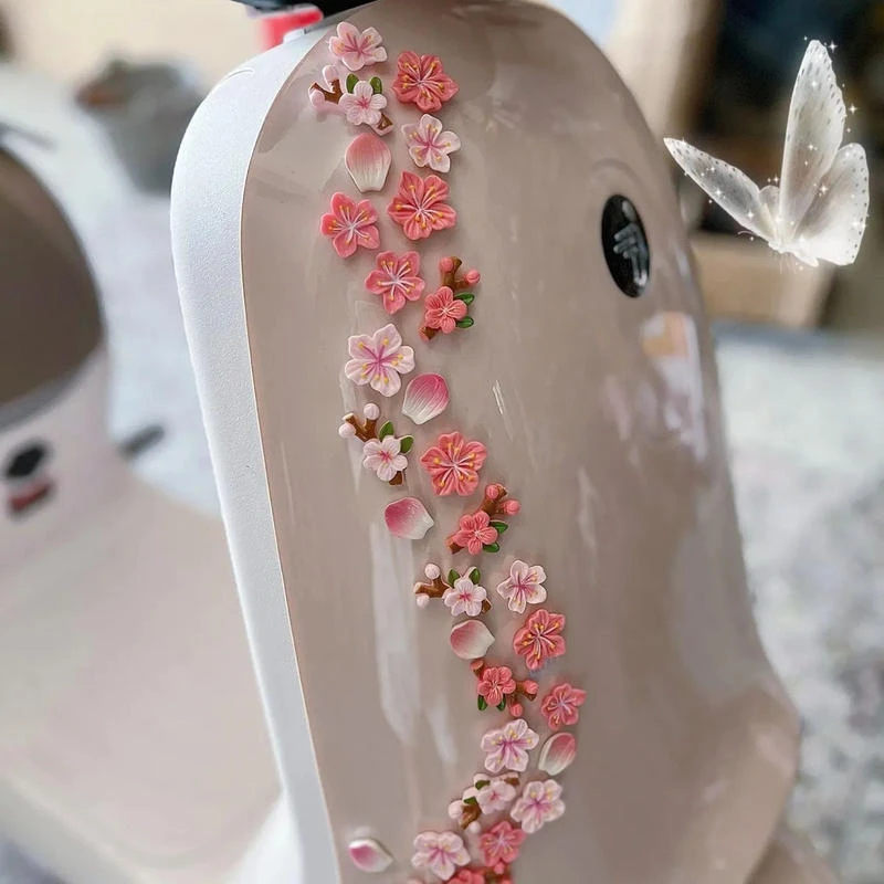 3d立体花朵车贴汽车遮挡划痕电动车装饰小物件可爱小配饰车贴