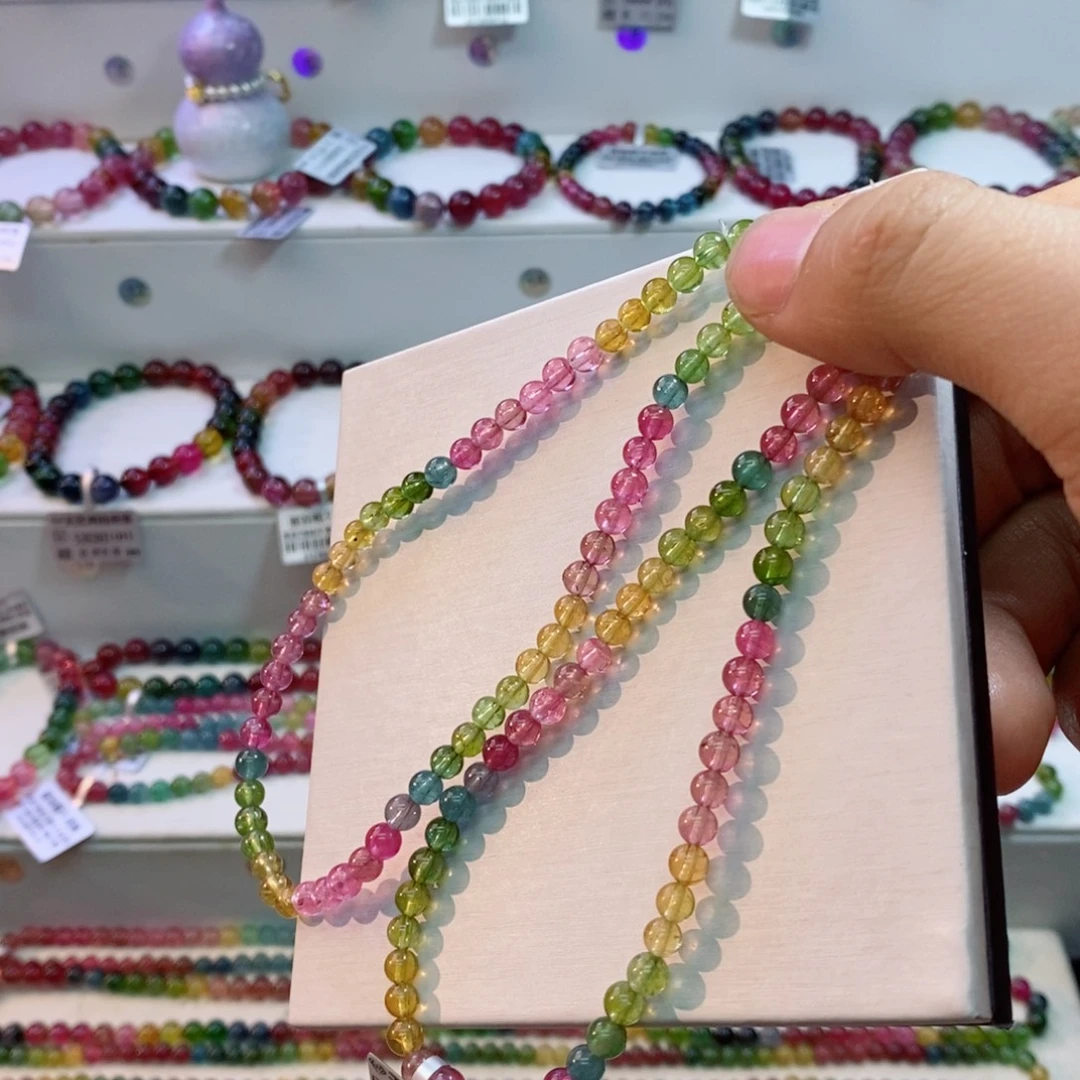 未镶嵌手链碧玺多样性发一条