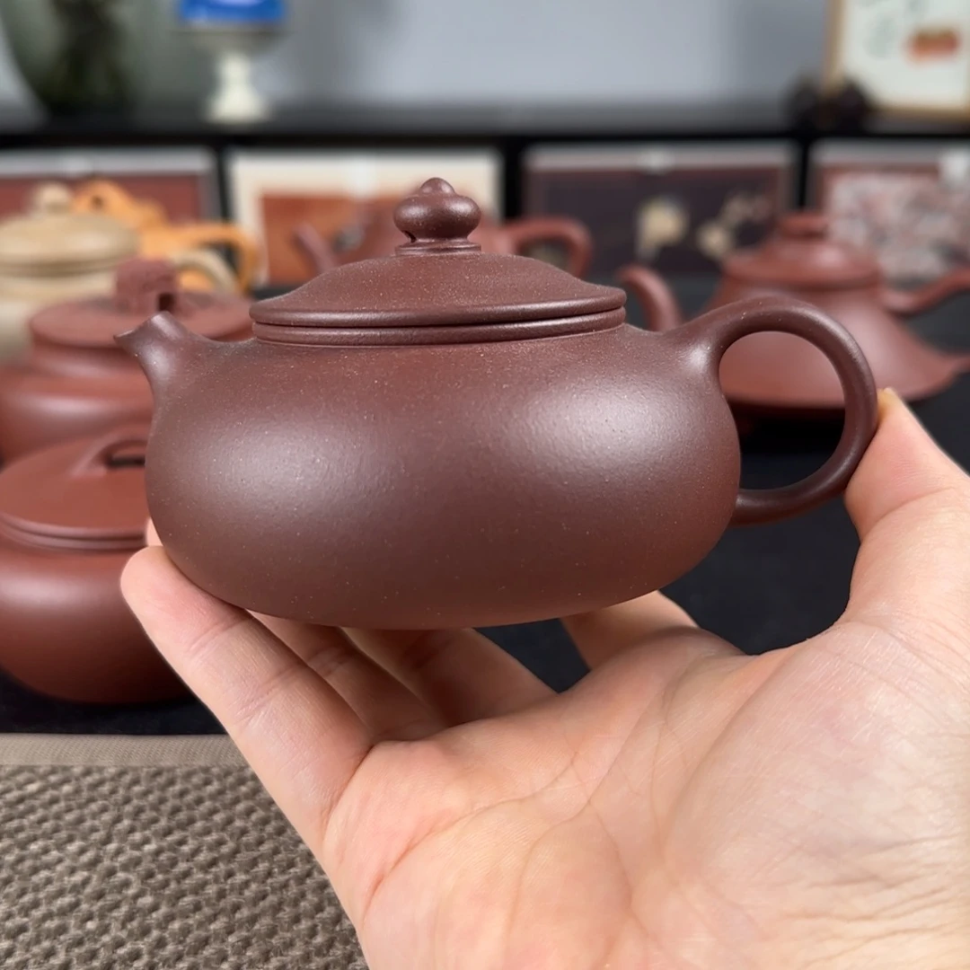 北***诚紫砂茶壶微瑕寒江