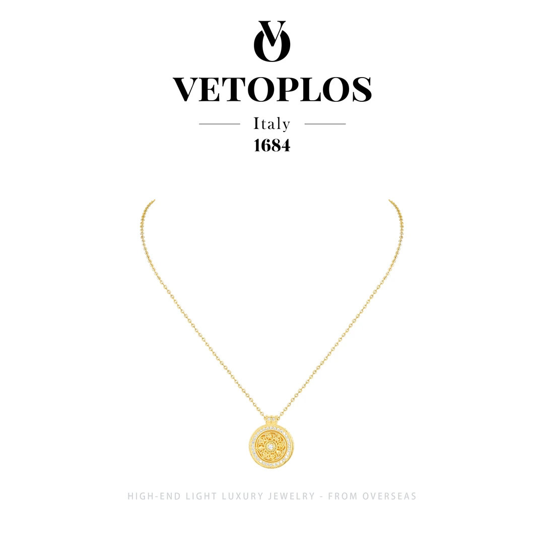 坠链均925银 【锦绣满堂】vetoplos设计师款轻奢项F2894