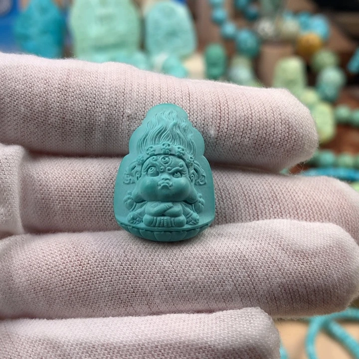 绿松石未镶嵌珠宝奇石18.6mm