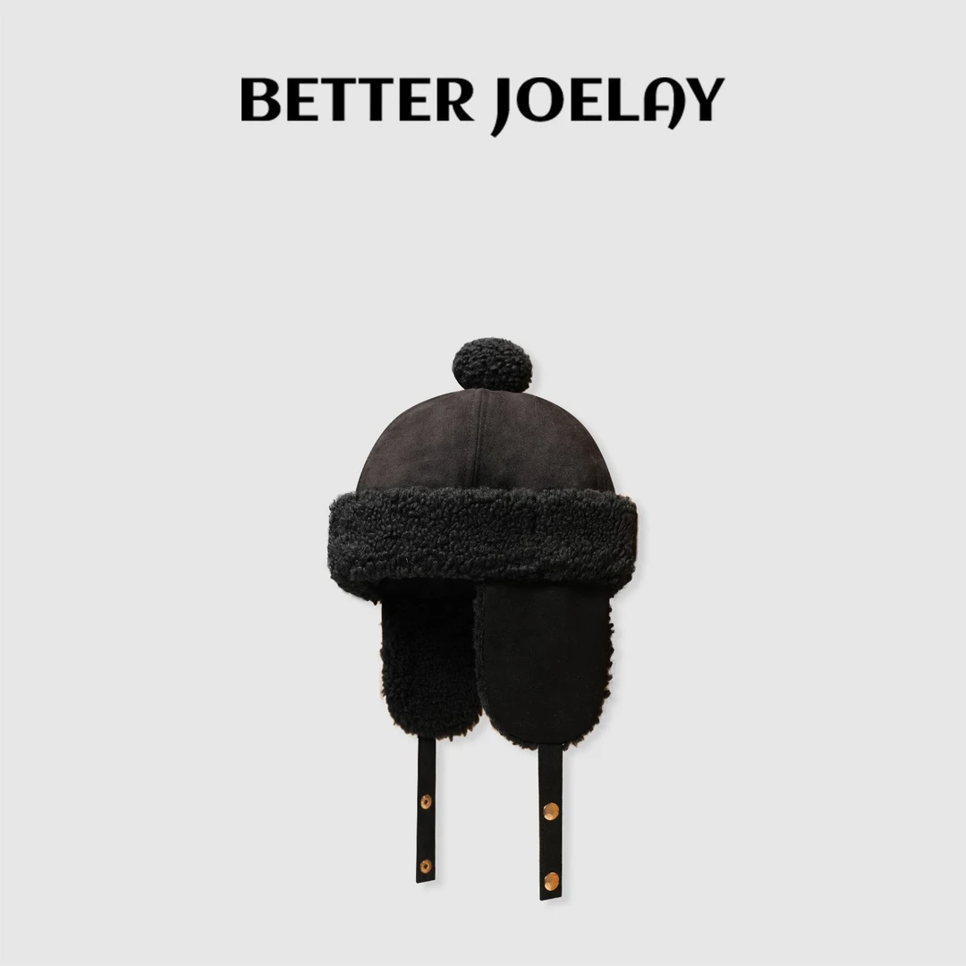 BETTER JOELY -【影像诗】高级百搭洋气保暖绒绒护耳帽防风Z5113