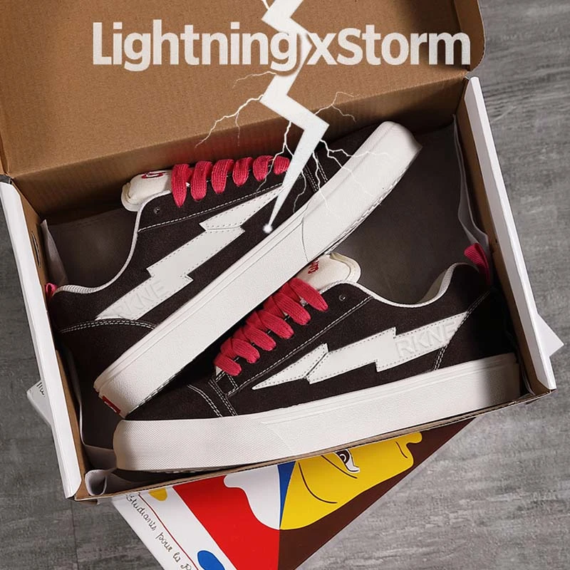 Lightningxstorm毕加索画作联名正版闪电运动板鞋子男女同款经典