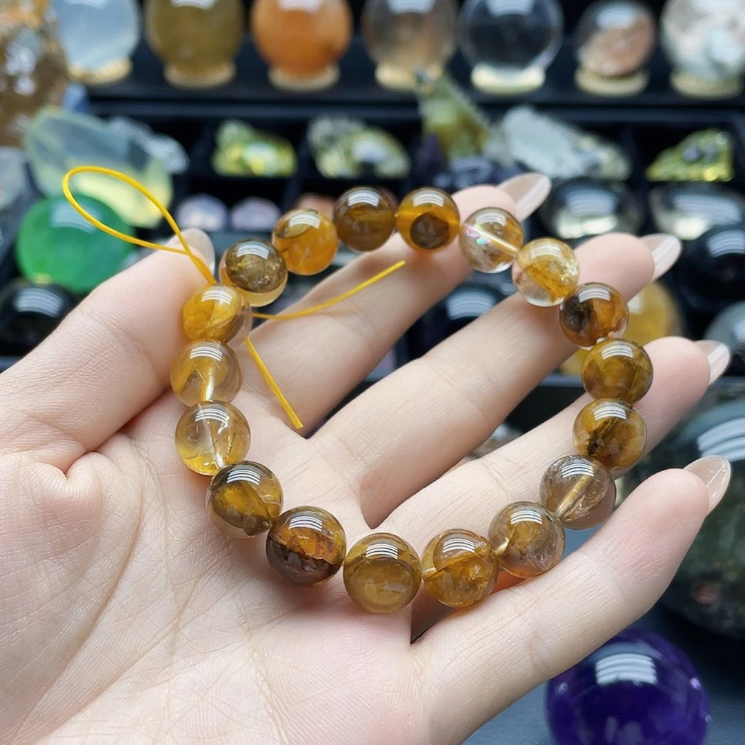 未镶嵌水晶珠宝半成品黄浇花11.6