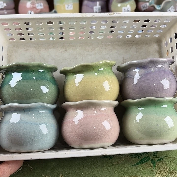 红陶量货/口高深浅搭配发6