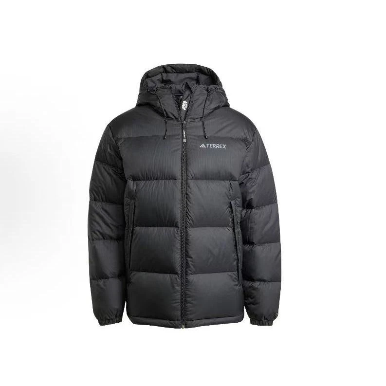 热销adidas/阿迪达斯 舒适防风保暖防水含羽绒外套男款黑色IX7927