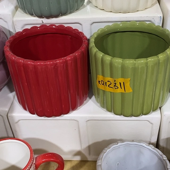 摆件多肉植物盆瑕疵有孔