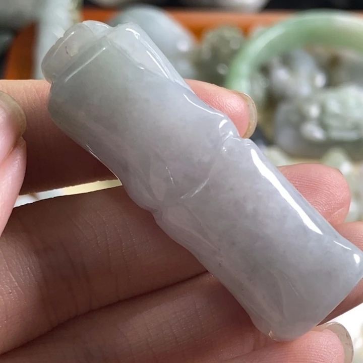 翡翠未镶嵌颈饰天然A货翡翠8号长48.1