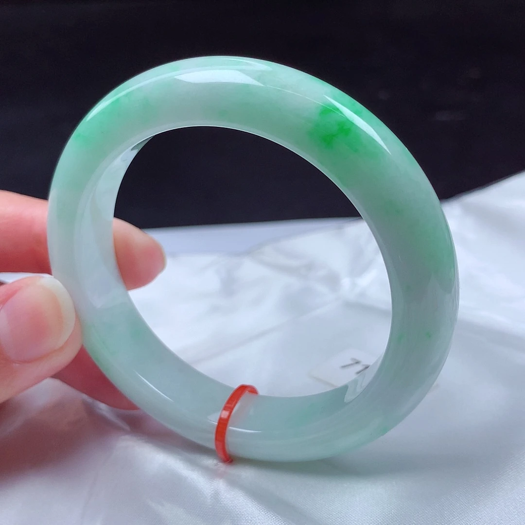 翡翠未镶嵌手镯53圈s71773