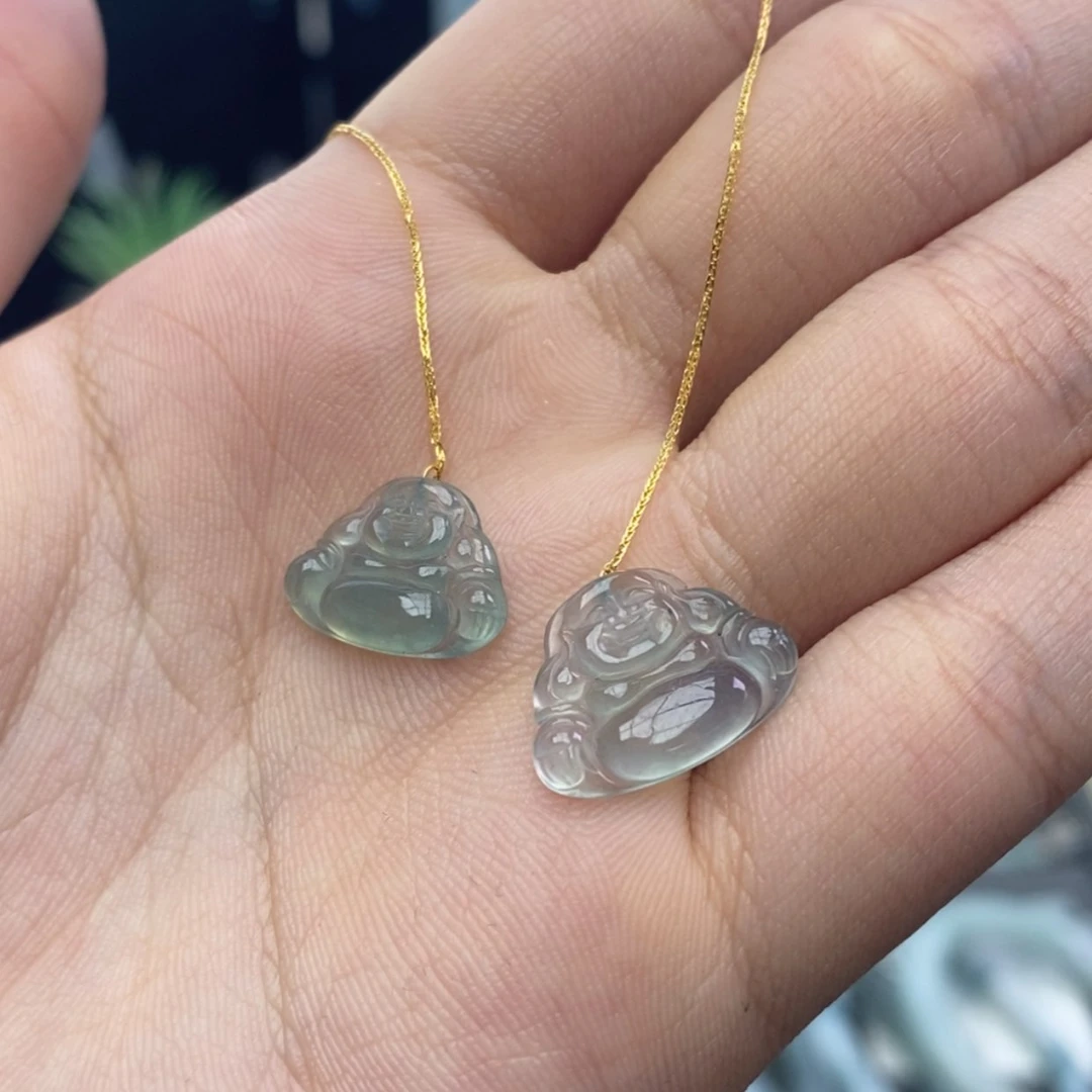 【闪购商品】18K金镶嵌翡翠耳饰