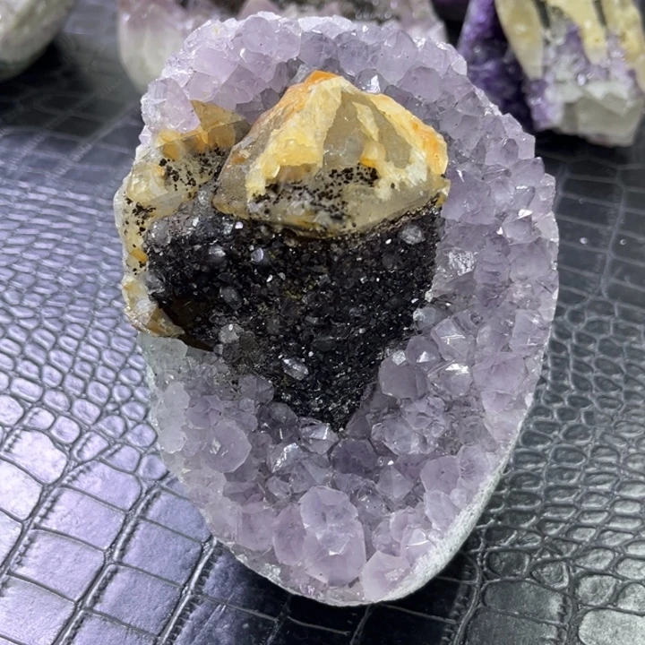 发饰水晶未镶嵌奇石紫晶簇