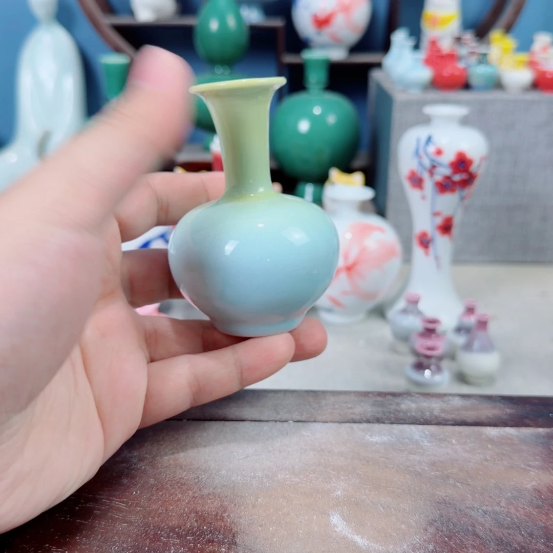 陶瓷手工小花器摆件