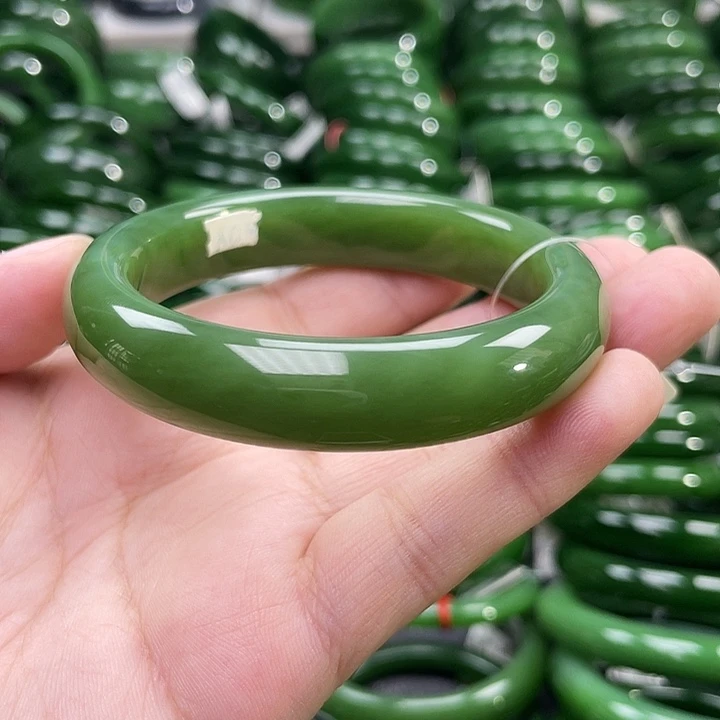 未镶嵌手镯和田玉（碧玉）喜*洋
