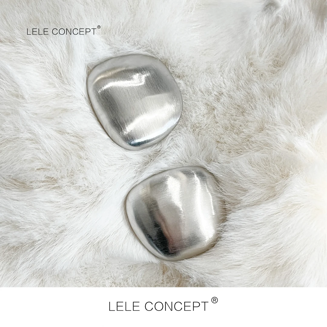 非金属树脂耳饰 LELE CONCEPT丨小众不规则拉砂耳钉SP0244