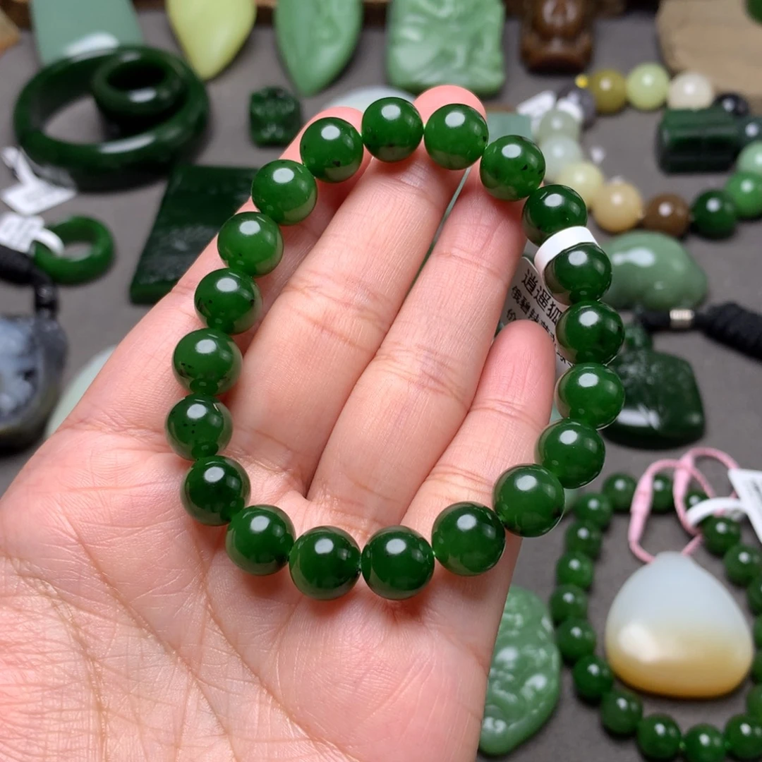 和田玉未镶嵌手串