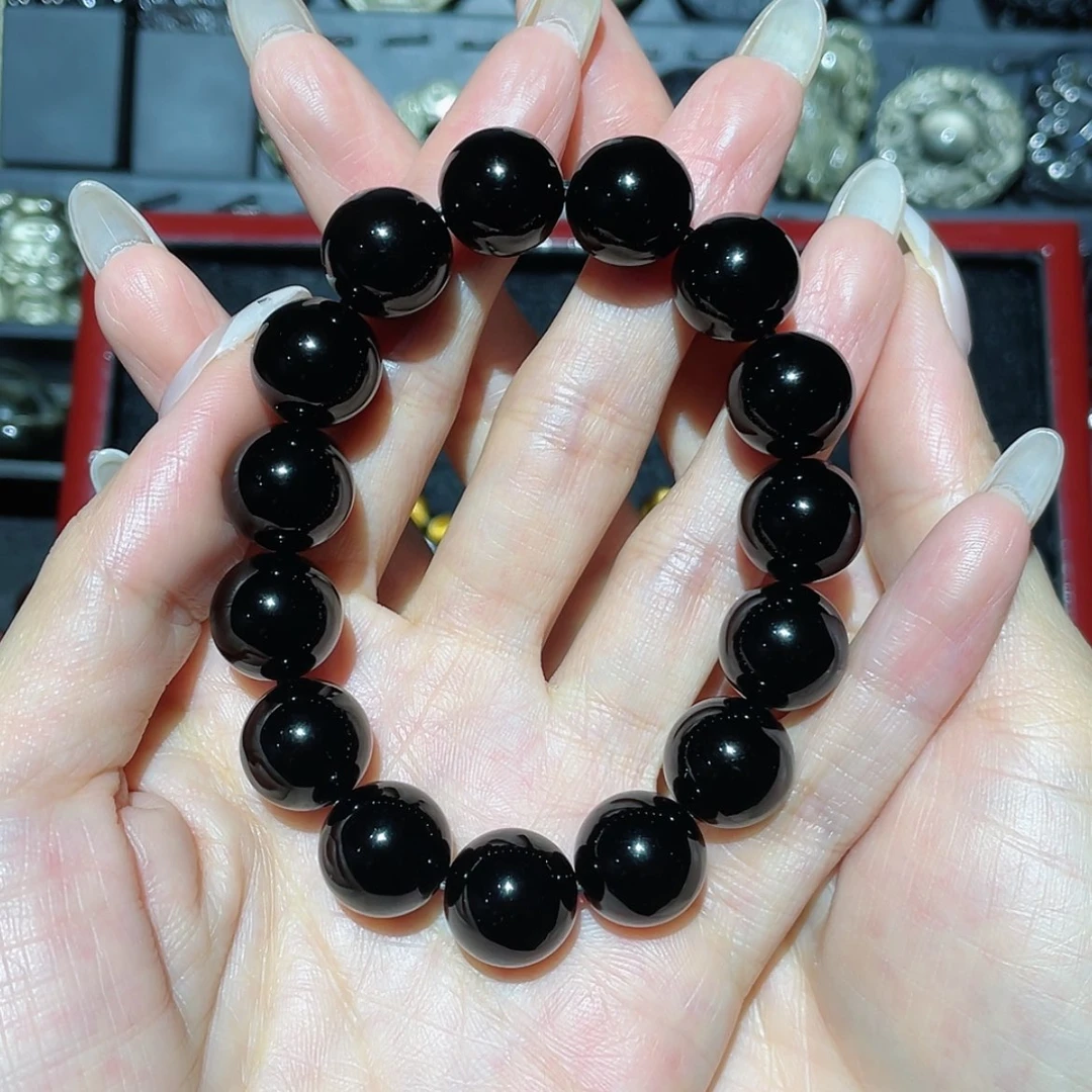 【闪购商品】未镶嵌黑曜岩手链公*.