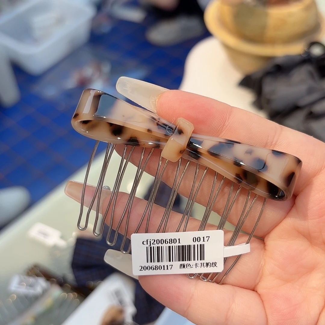 皮质铁合金发饰发夹