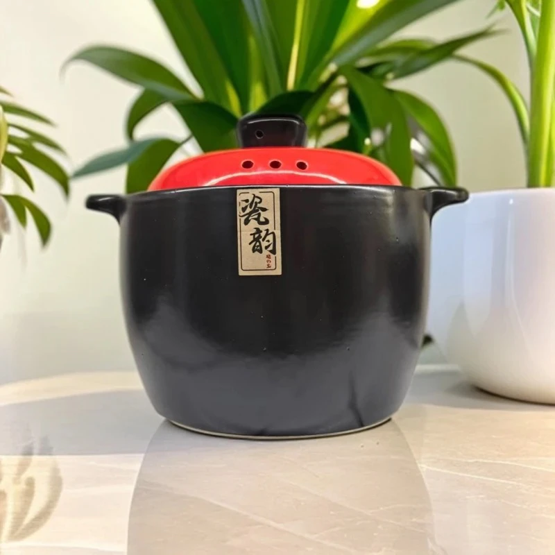 【超值推荐】6 升大容量砂锅炖锅汤锅耐高温明火燃气可用
