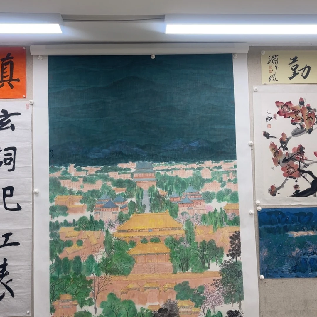 京***霖国画张兰石 25平尺 订金（50000）