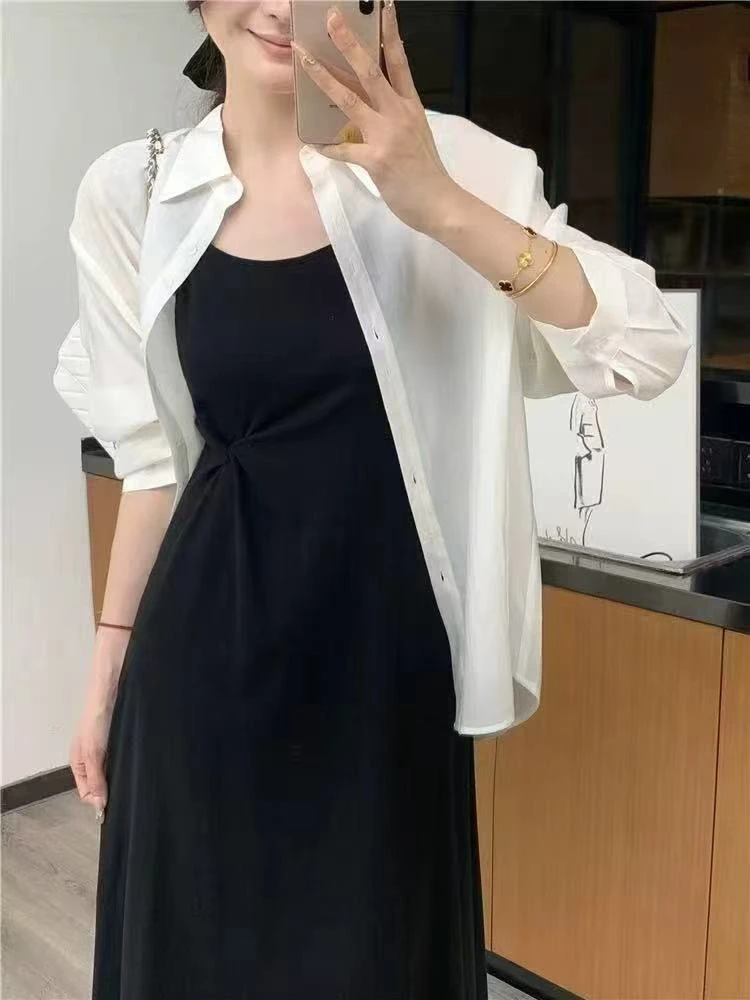 休闲风极简风城市运动风时尚套装连衣裙女装休闲时尚百搭开衫