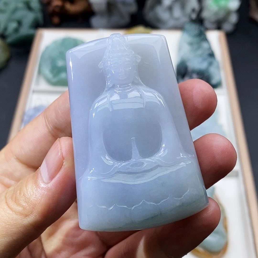 翡翠未镶嵌颈饰缅甸天然翡翠A货
