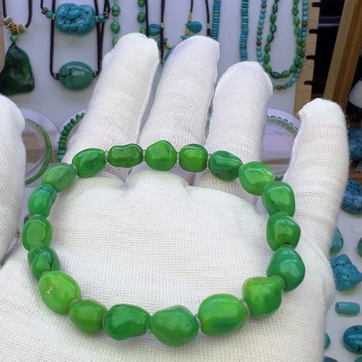 菜籽绿随行手串7.6mm兰