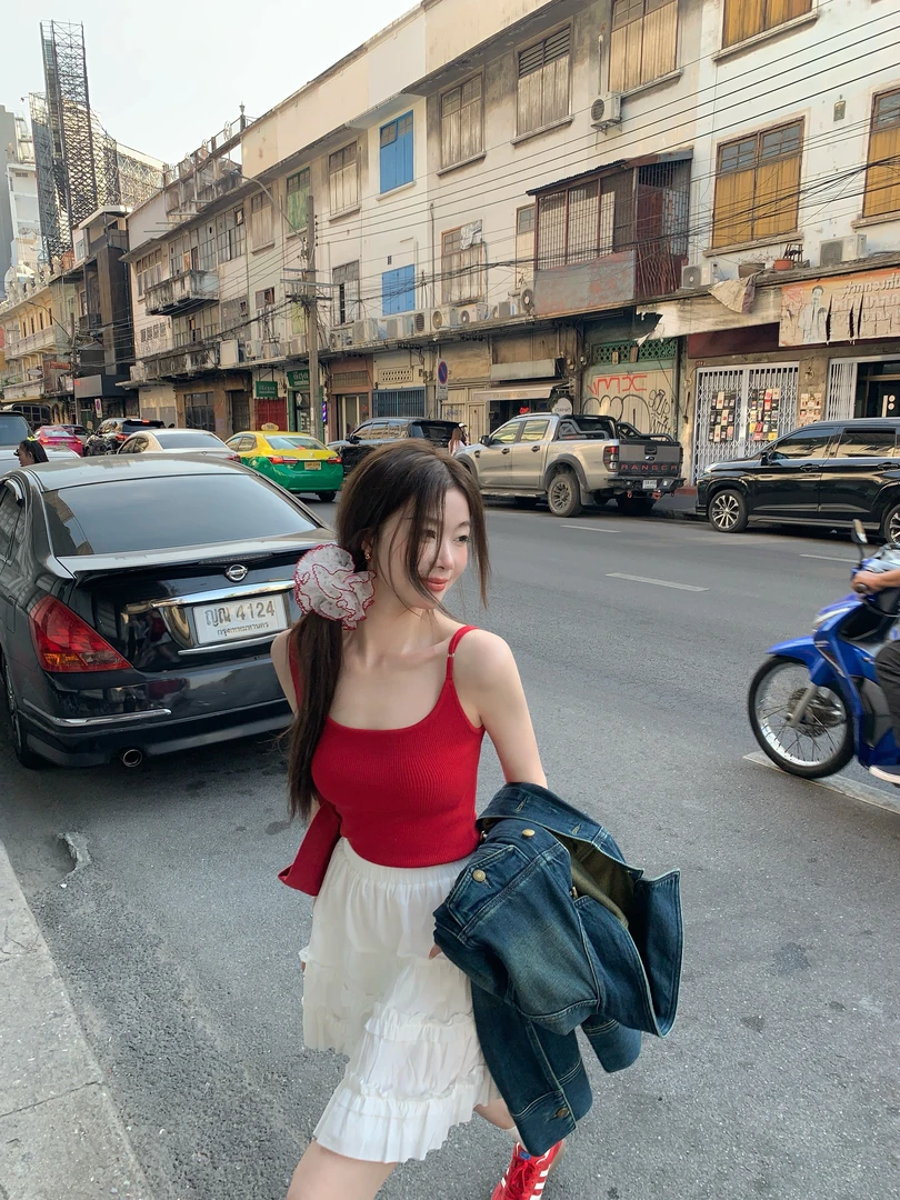 EIA一尧【内搭好物】气质百搭多色显瘦毛织吊带修身女休闲打底上衣