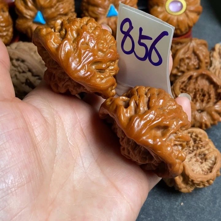文玩核桃把件46蛇纹856