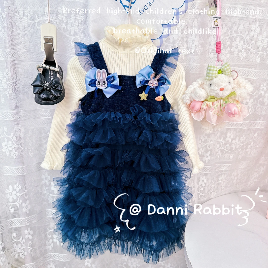 Dannirabbit」【秋意浓】*兔子警官*卡通重工女童套装【X-8318】