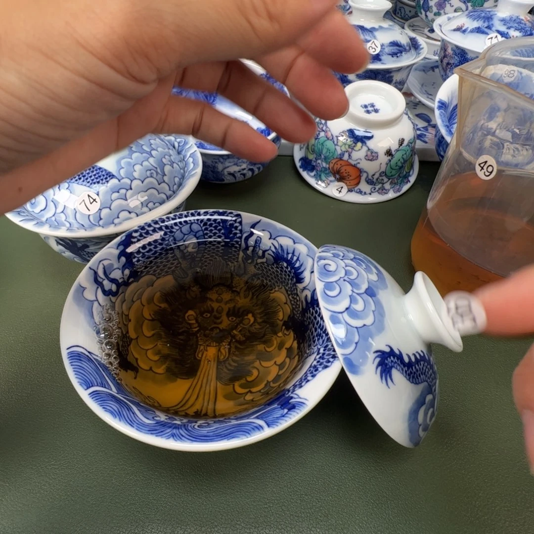 景德镇纯手工纯手绘茶具木木36