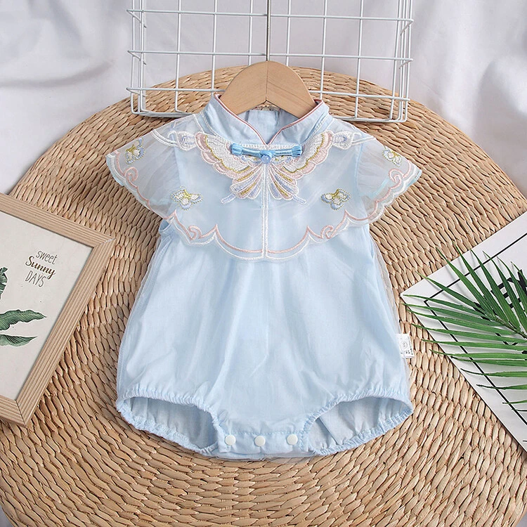 迪个24x187蓝色包屁（以直播衣服为准）婴幼儿衣服