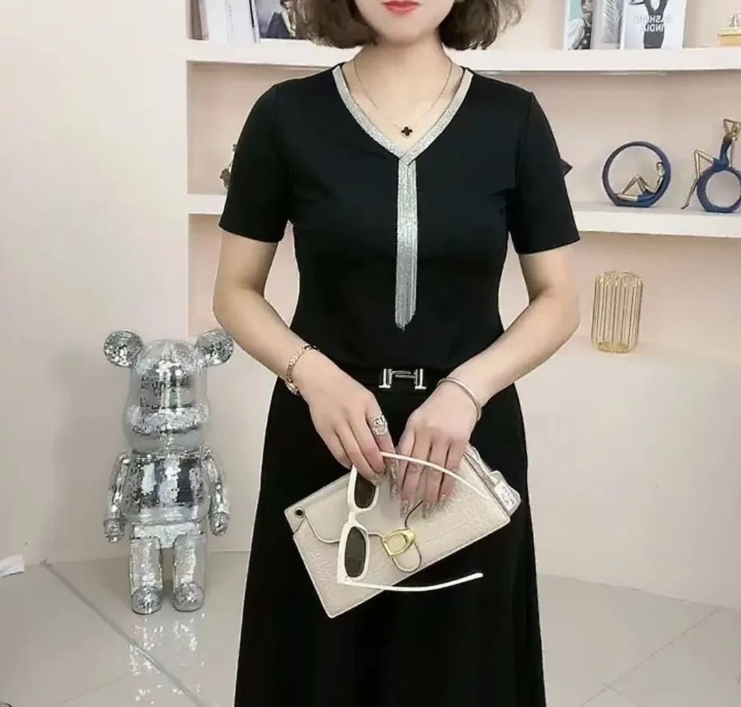 671款流苏百搭时尚短袖