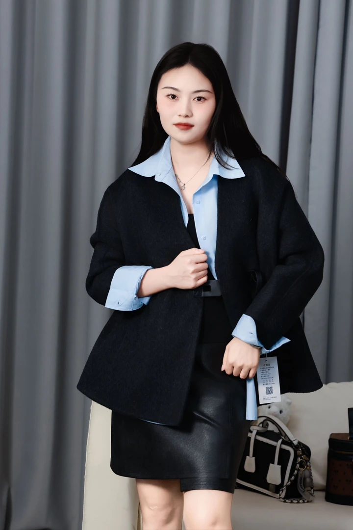 高定通用款式链接双面羊毛大衣