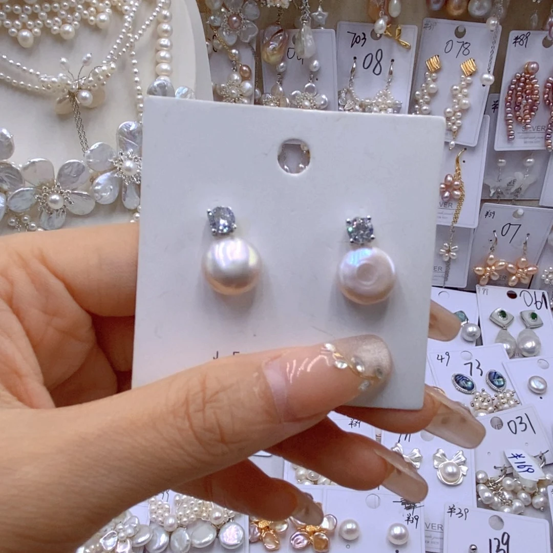 淡水珍珠银S925镶嵌颈饰