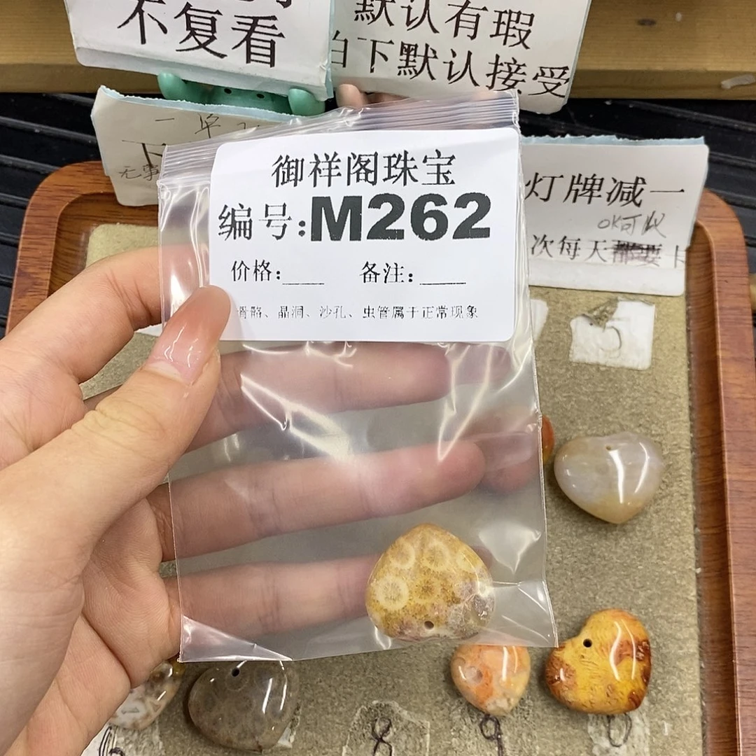 硅化珊瑚（珊瑚玉）未镶嵌颈饰一***?