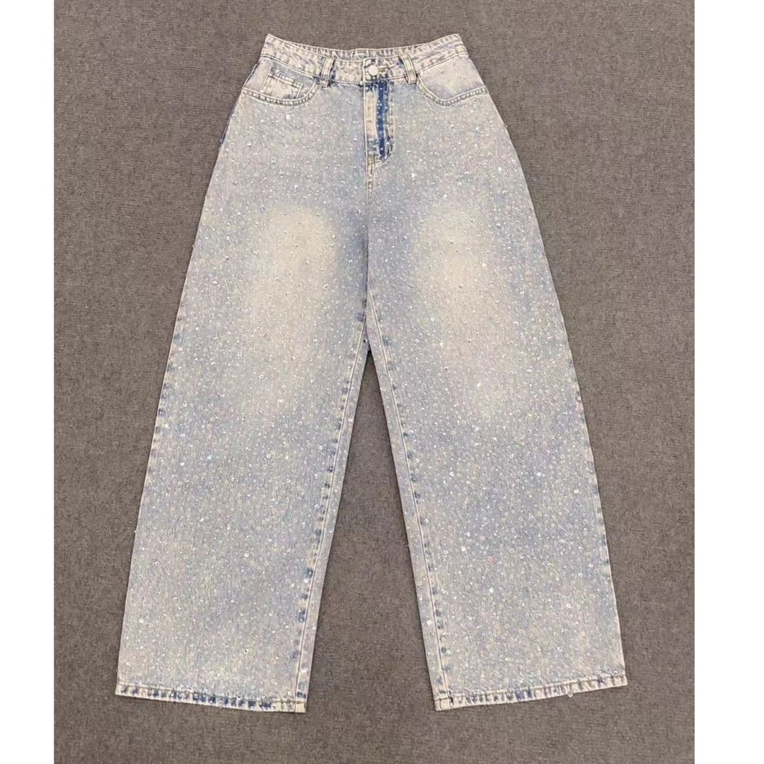 『牛仔裤U』设计显瘦百搭时尚牛仔裤88127