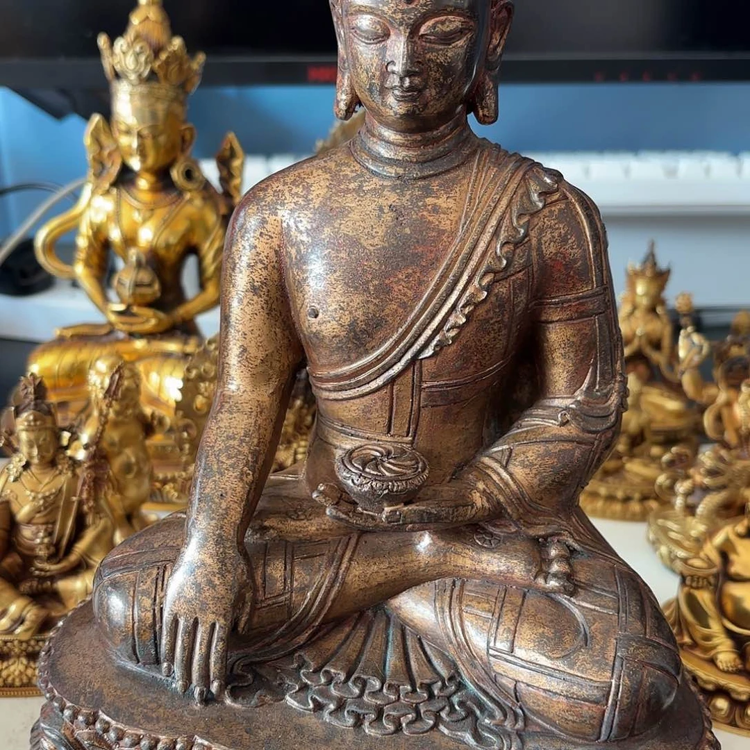 大***a释伽牟尼黄铜摆件