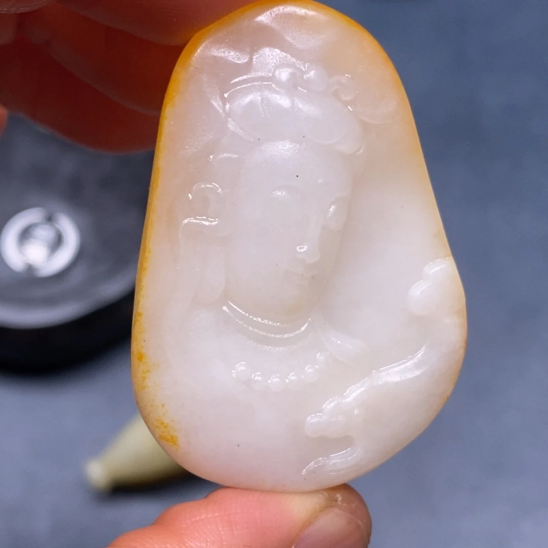 和田玉未镶嵌挂件