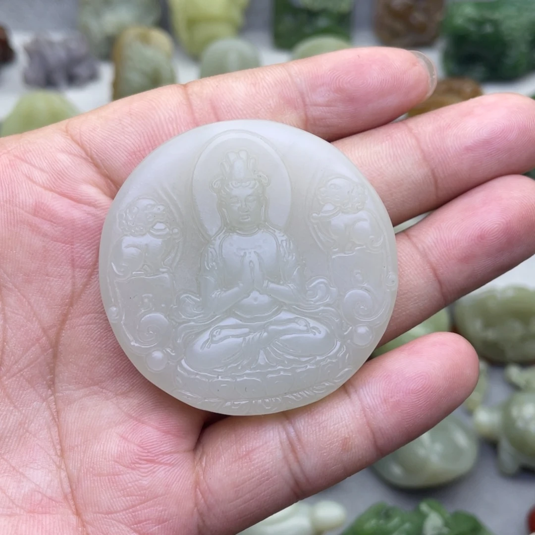 和田玉未镶嵌颈饰