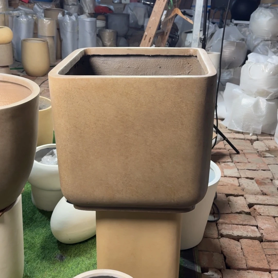 复合镁泥材质大方盆