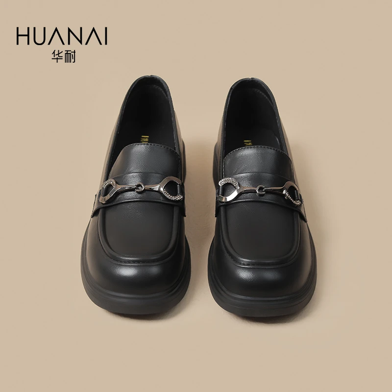 华耐乐福鞋女款爆款2025新款正品高级感厚底英伦风网红高档次正版